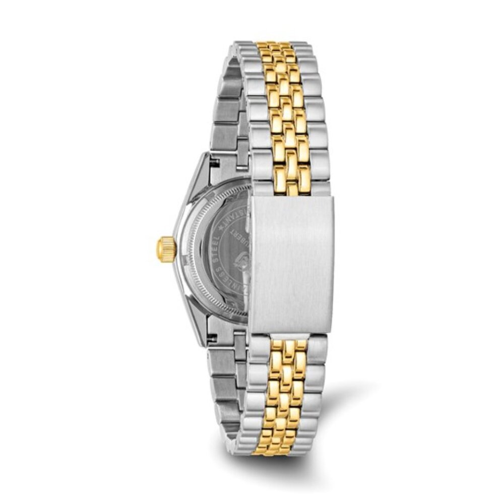 Charles Hubert Men's Two-Tone Watch - White Dial - Date - 36mm - NEW - Picture 4 of 6